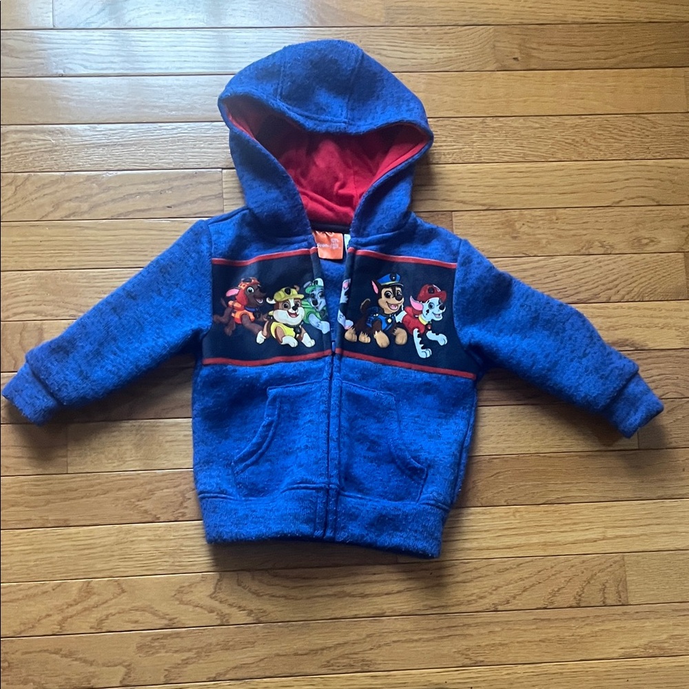 Nickelodeon Paw Patrol Blue and Red Character Sweater Hoodie